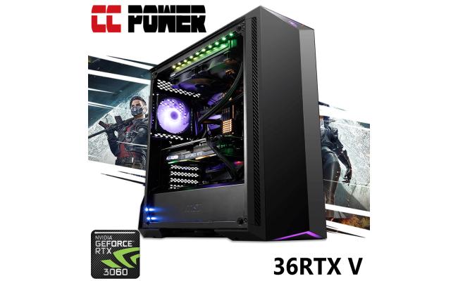 CC Power 36RTX V Gaming PC 5Gen AMD Ryzen 9 w/ RTX 3060 Liquid Cooled